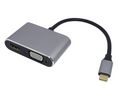 Docking Station, USB-C Plug, Bus-Powered, 100W, Ports Total 4